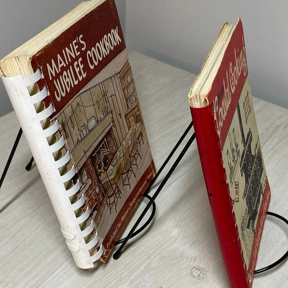 Vintage Maine Cookbook Lot Maine's Jubilee Coastal Cooking Spiral Bound Books